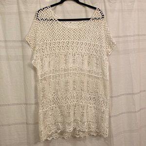 White Doilie Tee